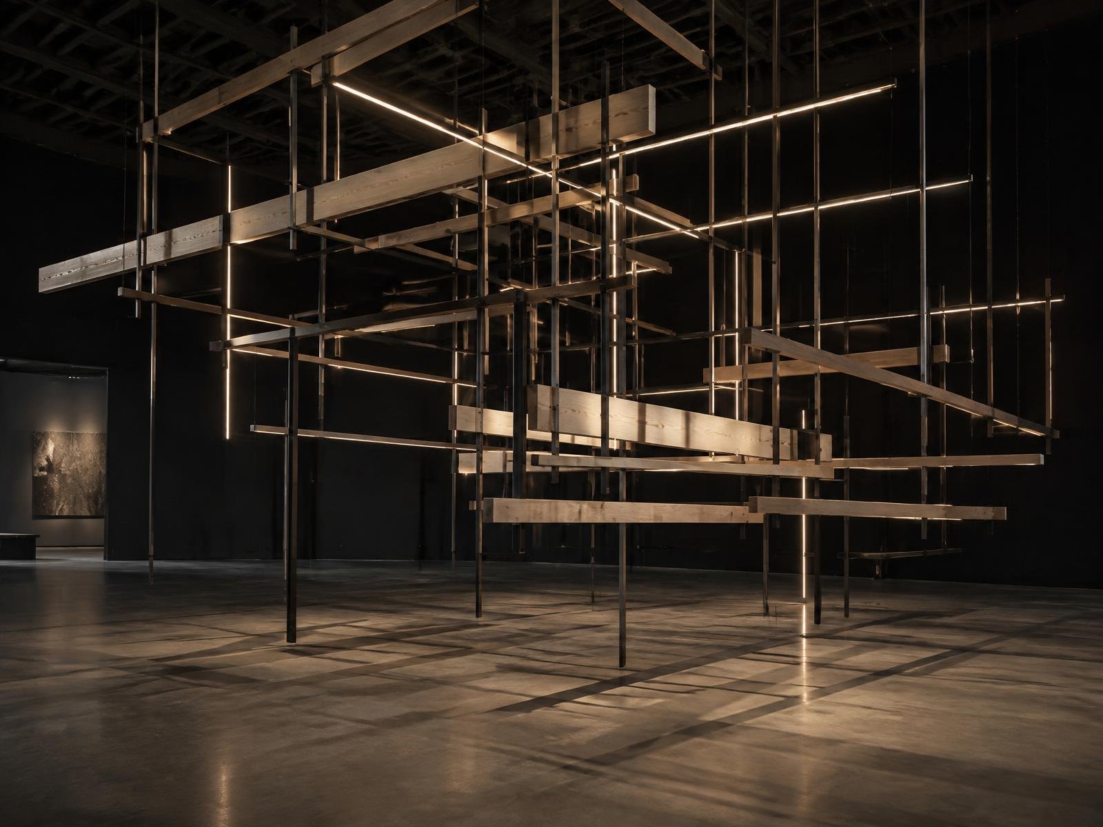 Structure / Light – Egyedi installáció